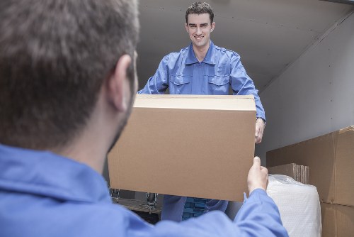 Man and van vehicle ready for a move in Stockwell