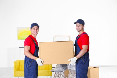 Professional furniture removals team handling sofas in Stockwell