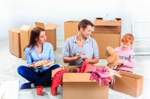 Careful packing and loading for flat removals Stockwell