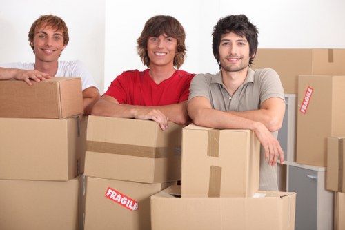 Commercial removals support for an office move in Stockwell