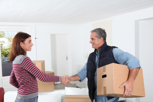 Professional Stockwell van and man helping with urban relocation