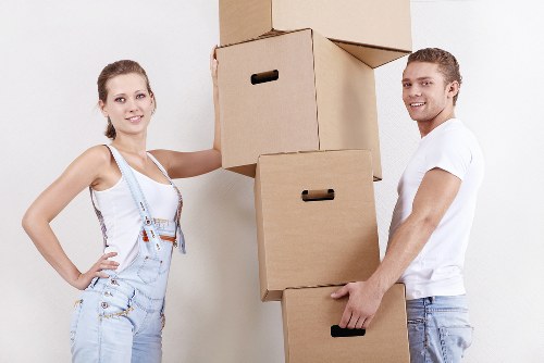 Reusable furniture and donated items prepared for charity collection