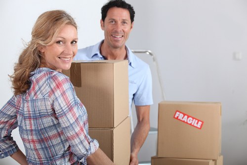 Removal staff trained in careful lifting and packing methods